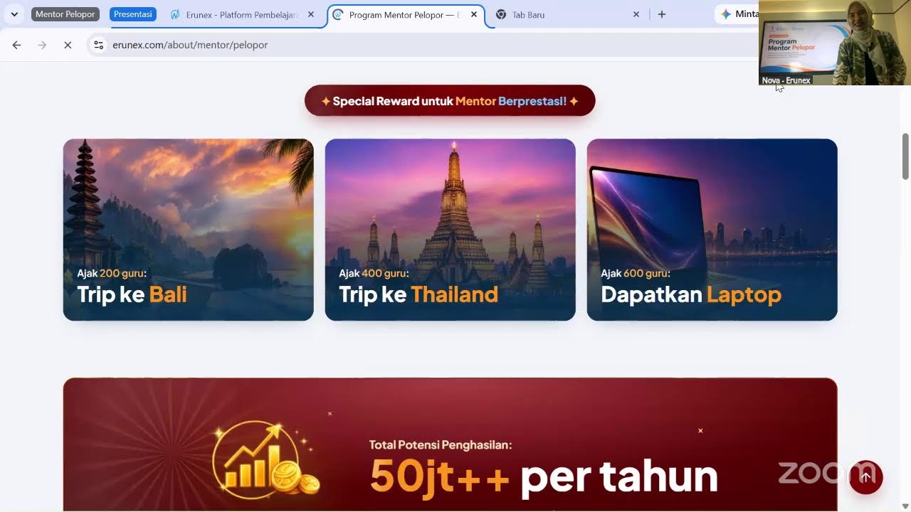 Webinar Program Mentor Pelopor